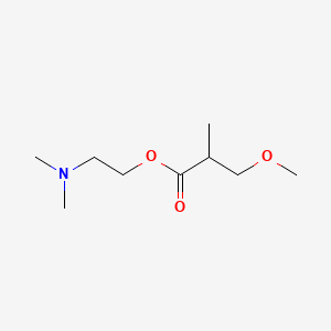 molecular formula C9H19NO3 B15176435 2-(Dimethylamino)ethyl 3-methoxyisobutyrate CAS No. 86177-97-1