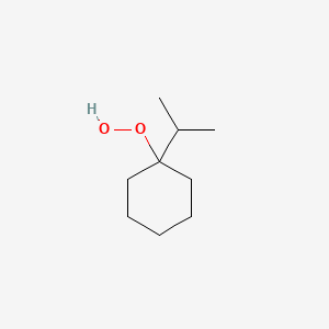 molecular formula C9H18O2 B15176480 Hydroperoxide, 1-isopropylcyclohexyl CAS No. 825-08-1