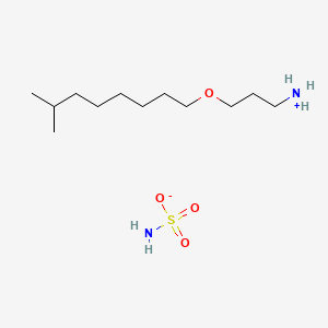 molecular formula C12H30N2O4S B15176509 3-(Isononyloxy)propylammonium sulphamate CAS No. 85927-02-2