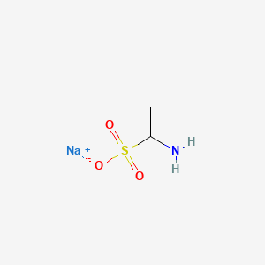 molecular formula C2H6NNaO3S B15176513 Sodium 1-aminoethanesulphonate CAS No. 84195-70-0
