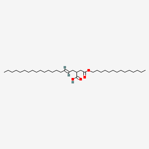molecular formula C36H68O4 B15176531 Tetradecyl hydrogen 2-octadecenylsuccinate CAS No. 93882-73-6