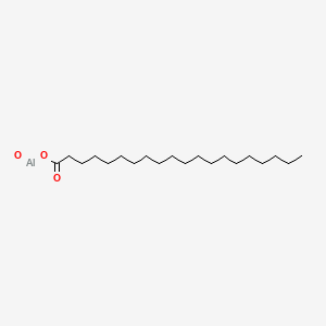molecular formula C20H39AlO3 B15176579 (Icosanoato-O)oxoaluminium CAS No. 94266-29-2