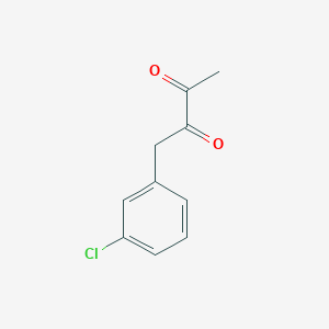 molecular formula C10H9ClO2 B15176586 1-(3-Chlorophenyl)butane-2,3-dione 