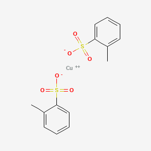 molecular formula C14H14CuO6S2 B15176589 Copper bis(methylbenzenesulphonate) CAS No. 73188-73-5