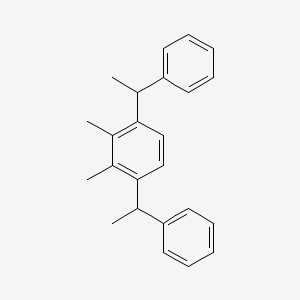 molecular formula C24H26 B15176631 3,6-Bis(1-phenylethyl)-o-xylene CAS No. 68678-76-2