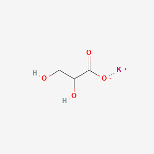 molecular formula C3H5KO4 B15176632 Potassium glycerate CAS No. 43110-90-3