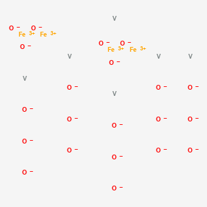 molecular formula Fe4O21V6-30 B15176644 Iron vanadium oxide (Fe4V6O21) CAS No. 12339-47-8