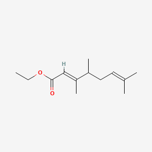 molecular formula C13H22O2 B15176658 Ethyl 3,4,7-trimethyl-2,6-octadienoate CAS No. 97635-23-9