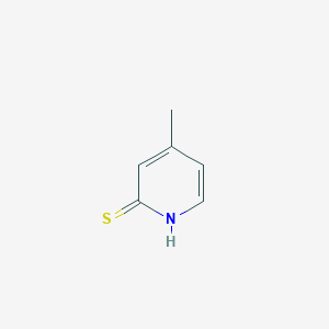 molecular formula C6H7NS B151767 2-Mercapto-4-methylpyridine CAS No. 18368-65-5