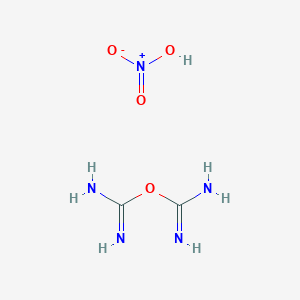 molecular formula C2H7N5O4 B15176747 Amidinouronium nitrate CAS No. 7526-21-8