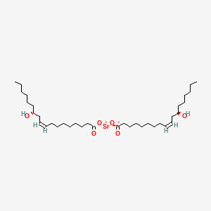 molecular formula C36H66O6Sr B15176774 Strontium diricinoleate CAS No. 74563-70-5