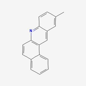 molecular formula C18H13N B15176779 Benz(a)acridine, 10-methyl- CAS No. 3781-67-7