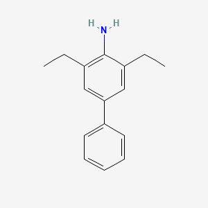 molecular formula C16H19N B15176798 3,5-Diethyl-4-aminobiphenyl CAS No. 314084-63-4