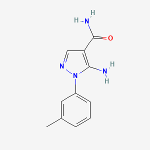 5-amino-1-(3-methylphenyl)-1H-pyrazole-4-carboxamide