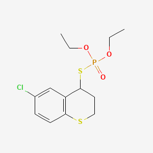 molecular formula C13H18ClO3PS2 B15176879 Thicrofos CAS No. 41219-32-3