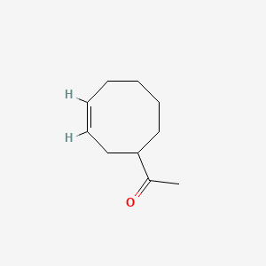 molecular formula C10H16O B15176888 Ethanone, 1-(3-cycloocten-1-yl)- CAS No. 32669-00-4