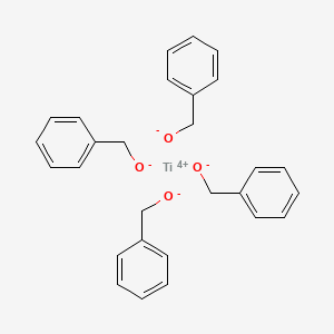 molecular formula C28H28O4Ti B15176906 Titanium tetrakis(benzyl alcoholate) CAS No. 19803-37-3