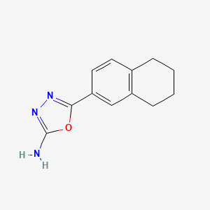 5-(5,6,7,8-Tetrahydronaphthalen-2-yl)-1,3,4-oxadiazol-2-amine