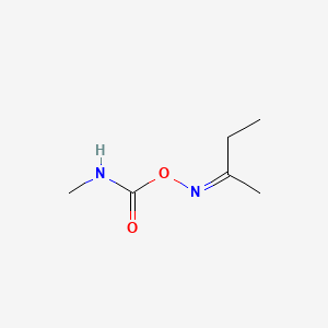 molecular formula C6H12N2O2 B15176957 2-Butanone, O-(methylcarbamoyl)oxime CAS No. 10520-33-9