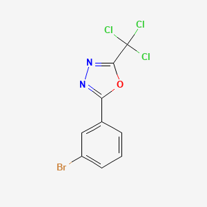 2-(3-Bromophenyl)-5-(trichloromethyl)-1,3,4-oxadiazole