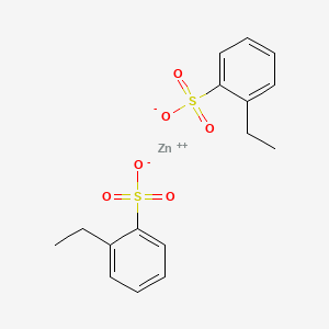 molecular formula C16H18O6S2Zn B15176996 Zinc ethylbenzenesulphonate CAS No. 94031-15-9