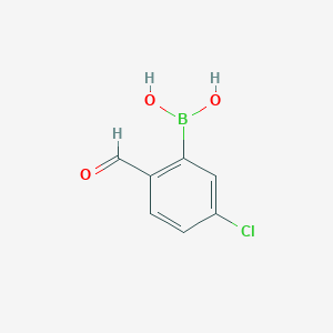 molecular formula C7H6BClO3 B151770 5-氯-2-甲酰苯硼酸 CAS No. 870238-36-1