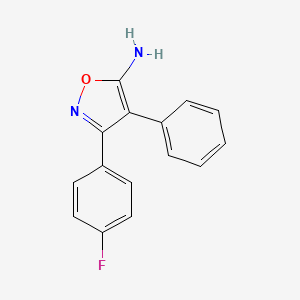 3-(4-Fluorophenyl)-4-phenyl-1,2-oxazol-5-amine