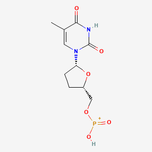 molecular formula C10H14N2O6P+ B15177100 ddT-HP CAS No. 140132-19-0