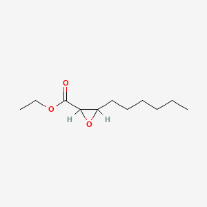 molecular formula C11H20O3 B15177111 Ethyl 3-hexyloxirane-2-carboxylate CAS No. 94022-08-9