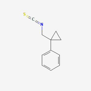 molecular formula C11H11NS B15177182 (1-Phenylcyclopropyl)methyl isothiocyanate CAS No. 75180-41-5