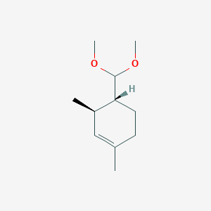 molecular formula C11H20O2 B15177200 Cyclohexene, 4-(dimethoxymethyl)-1,3-dimethyl- CAS No. 72845-78-4