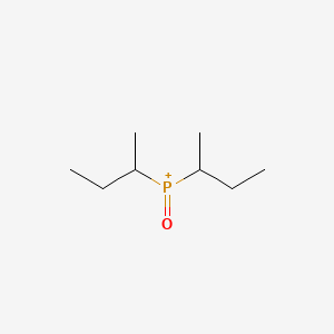 molecular formula C8H18OP+ B15177229 Phosphine oxide, bis(1-methylpropyl)- CAS No. 129848-52-8