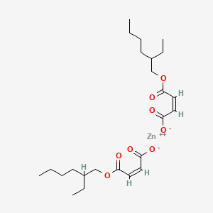 molecular formula C24H38O8Zn B15177240 Zinc bis(2-ethylhexyl) dimaleate CAS No. 13560-77-5