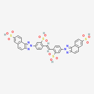 molecular formula C34H22N6O12S4 B15177280 Ubistatin B CAS No. 799764-66-2