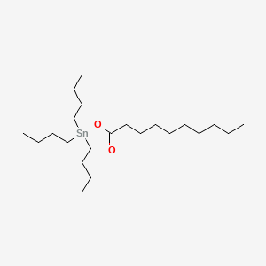 molecular formula C22H46O2Sn B15177331 Stannane, tributyl(decanoyloxy)- CAS No. 7653-27-2