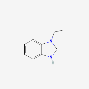 molecular formula C9H12N2 B15177346 1-Ethyl-2,3-dihydro-1H-benzimidazole CAS No. 71648-26-5