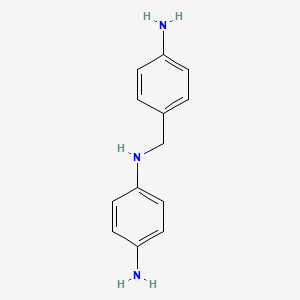molecular formula C13H15N3 B15177348 N-((4-Aminophenyl)methyl)benzene-1,4-diamine CAS No. 71411-90-0