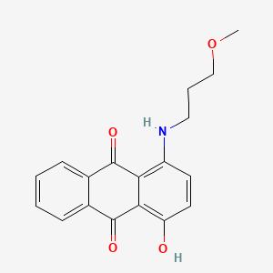 molecular formula C18H17NO4 B15177371 1-Hydroxy-4-((3-methoxypropyl)amino)anthraquinone CAS No. 93982-26-4