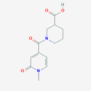 1-(1-Methyl-2-oxo-1,2-dihydropyridine-4-carbonyl)piperidine-3-carboxylic acid