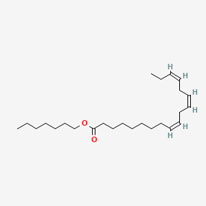 molecular formula C25H44O2 B15177409 Heptyl (9Z,12Z,15Z)-9,12,15-octadecatrienoate CAS No. 96446-17-2
