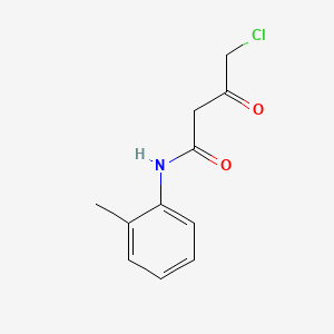 molecular formula C11H12ClNO2 B15177452 4-Chloro-3-oxo-N-(o-tolyl)butyramide CAS No. 84030-14-8