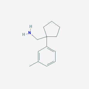 [1-(3-Methylphenyl)cyclopentyl]methanamine