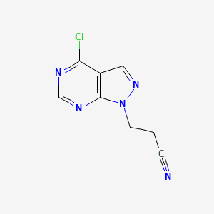 3-{4-chloro-1H-pyrazolo[3,4-d]pyrimidin-1-yl}propanenitrile