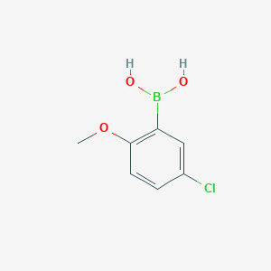 molecular formula C7H8BClO3 B151775 5-氯-2-甲氧基苯硼酸 CAS No. 89694-48-4