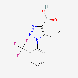 5-ethyl-1-[2-(trifluoromethyl)phenyl]-1H-1,2,3-triazole-4-carboxylic acid