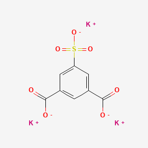 molecular formula C8H3K3O7S B15177571 5-Sulphoisophthalic acid, potassium salt CAS No. 71872-94-1