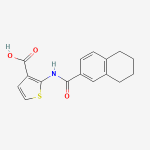 2-(5,6,7,8-Tetrahydronaphthalene-2-amido)thiophene-3-carboxylic acid