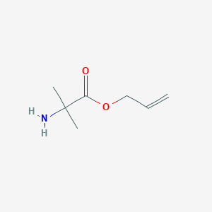 molecular formula C7H13NO2 B151776 Alanine, 2-methyl-, 2-propenyl ester (9CI) CAS No. 127043-34-9