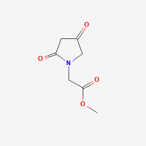 molecular formula C7H9NO4 B15177613 Methyl 2,4-dioxopyrrolidine-1-acetate CAS No. 85614-53-5