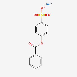 molecular formula C13H9NaO5S B15177639 Sodium benzoyloxybenzene-4-sulfonate CAS No. 66531-87-1